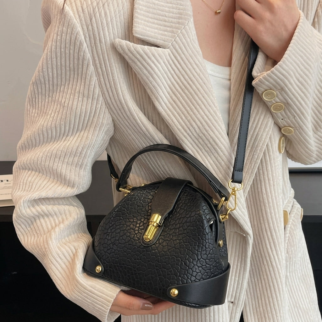Elegant Pebbled Dome Bag