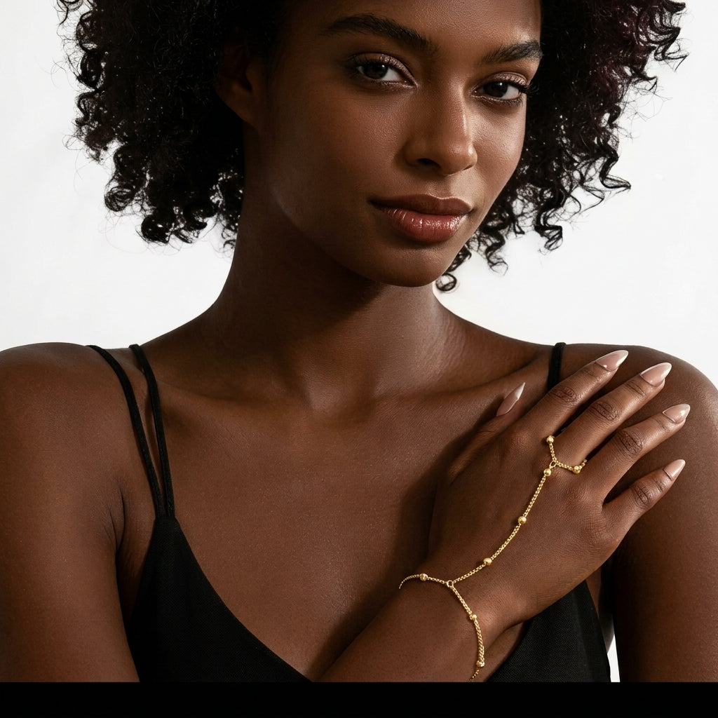 4pc Dainty Hand Chain Set