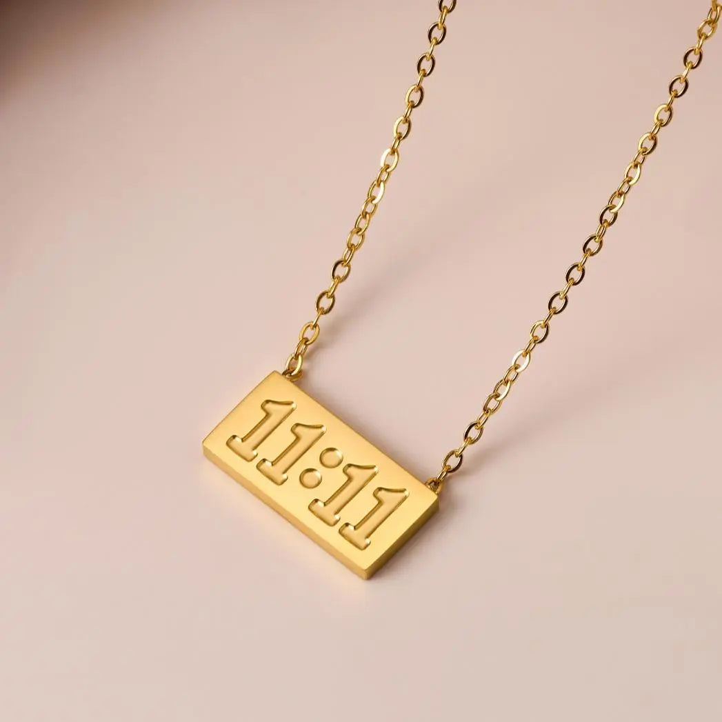 Elegant 11:11 Pendant Necklace