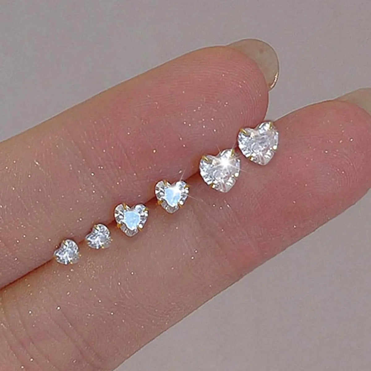 Minimalist Sparkling Stud Earring Set