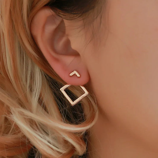 Geometric Overlap Earrings