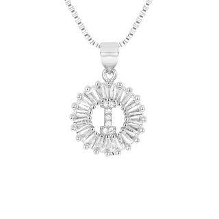 Circle Initial Necklace