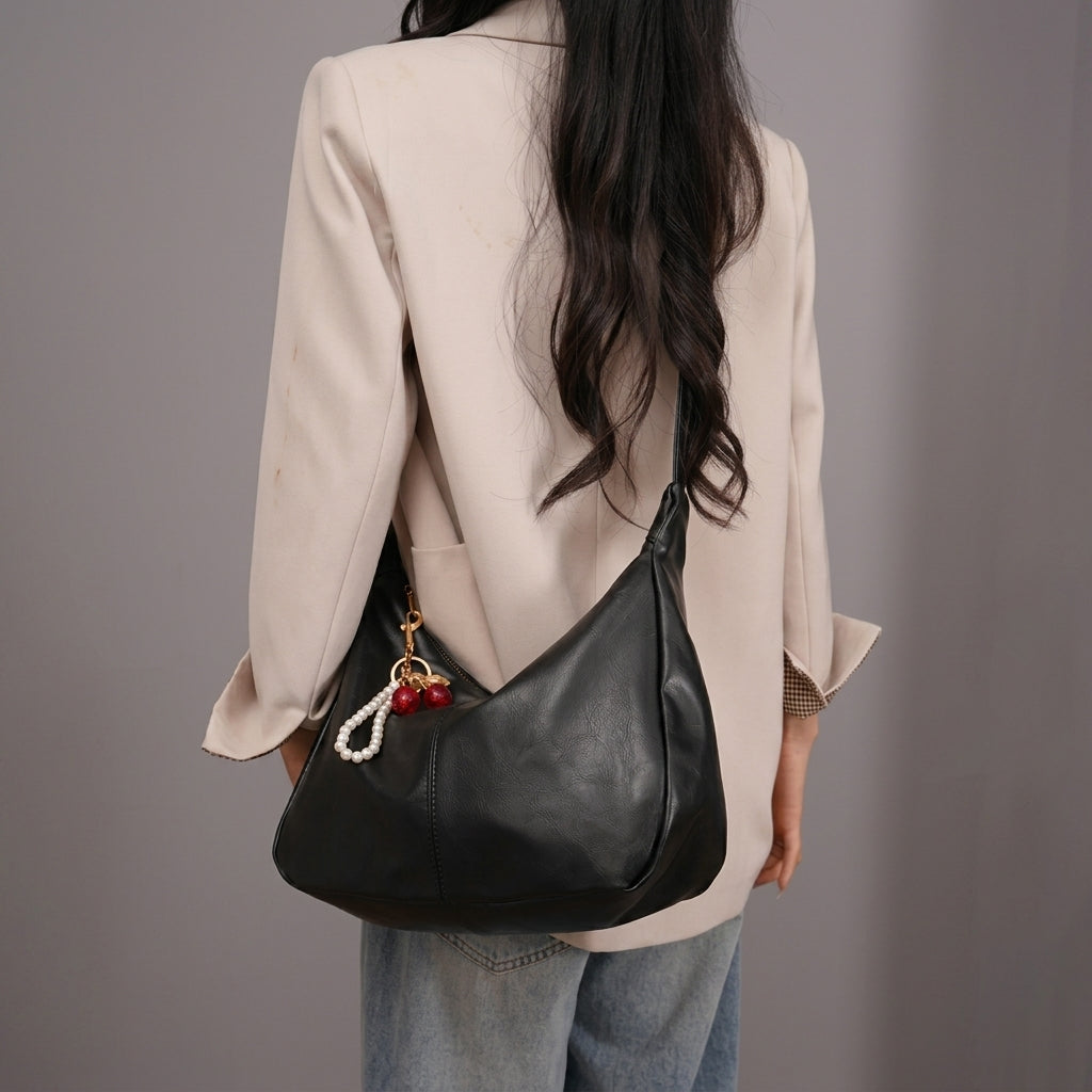 Elegant Crescent Shoulder Bag