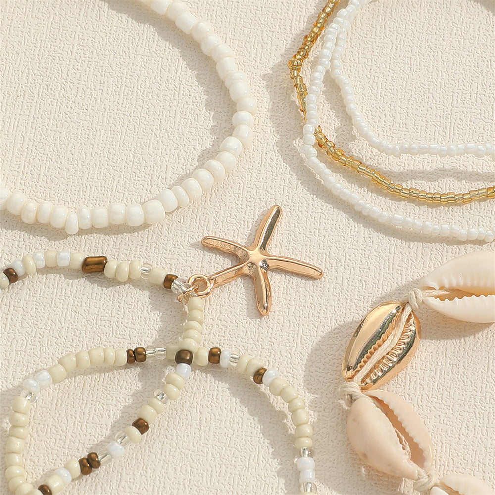 7pc Boho Beach Bracelet Stack