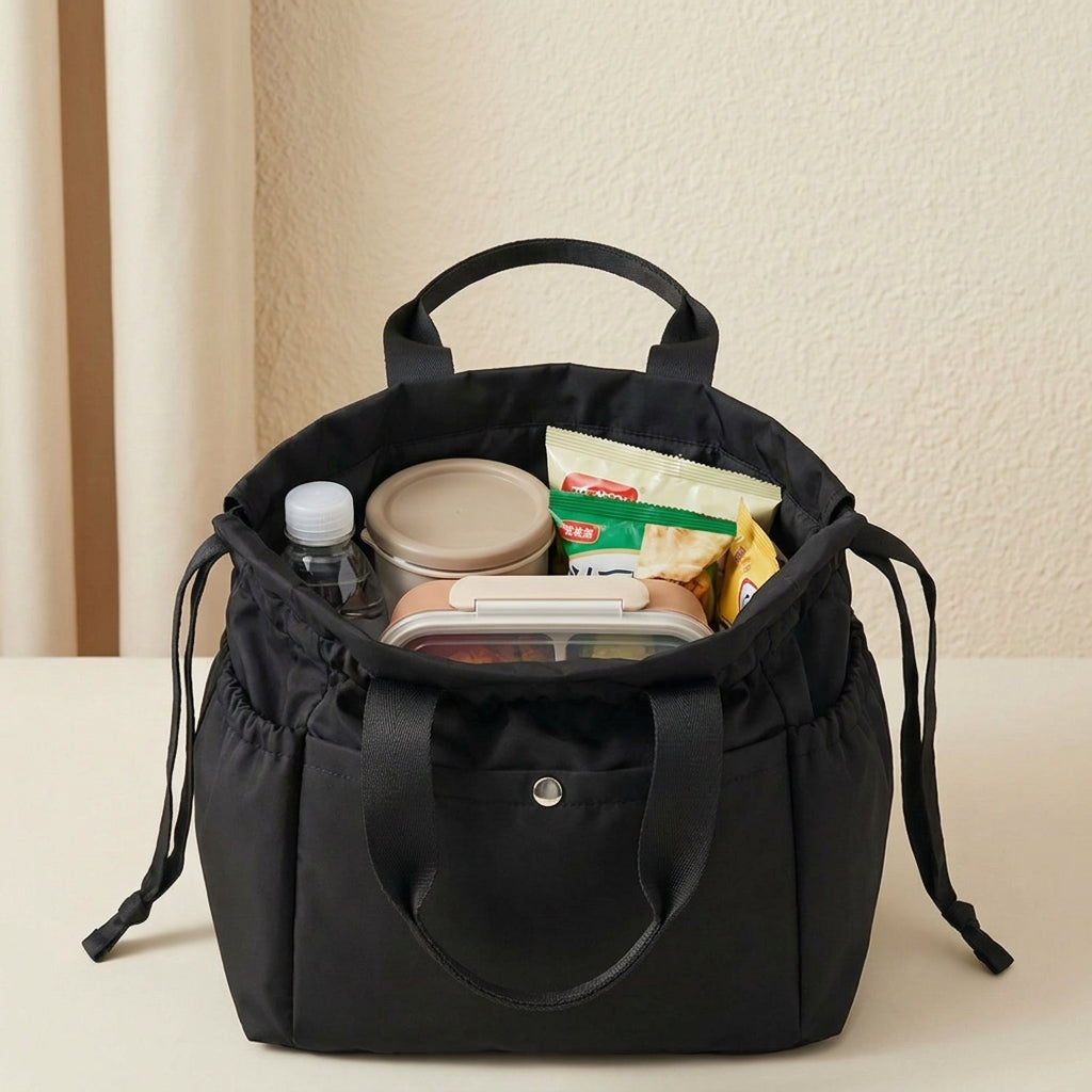 Large Waterproof Drawstring Lunch Bag