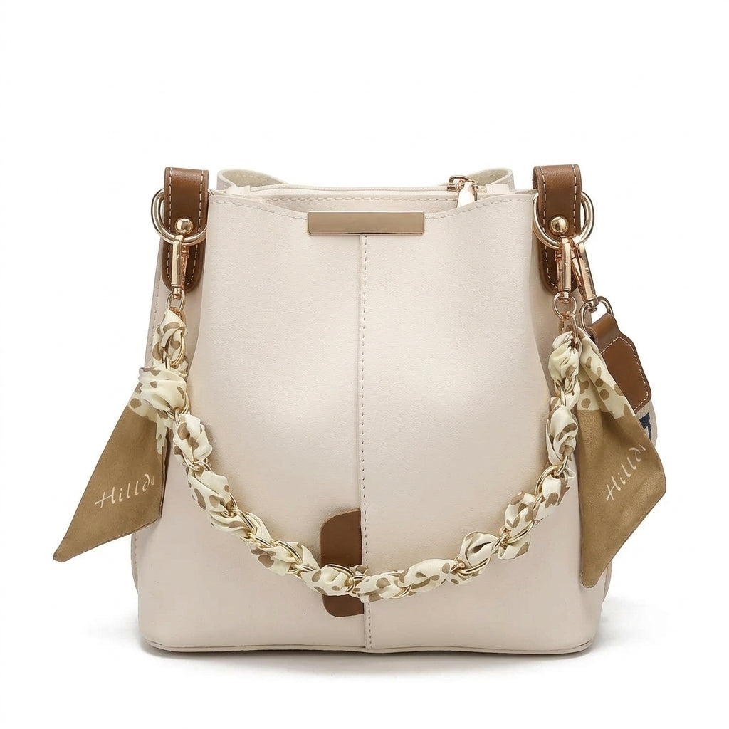 Fashionable Chain Bucket Crossbody Bag
