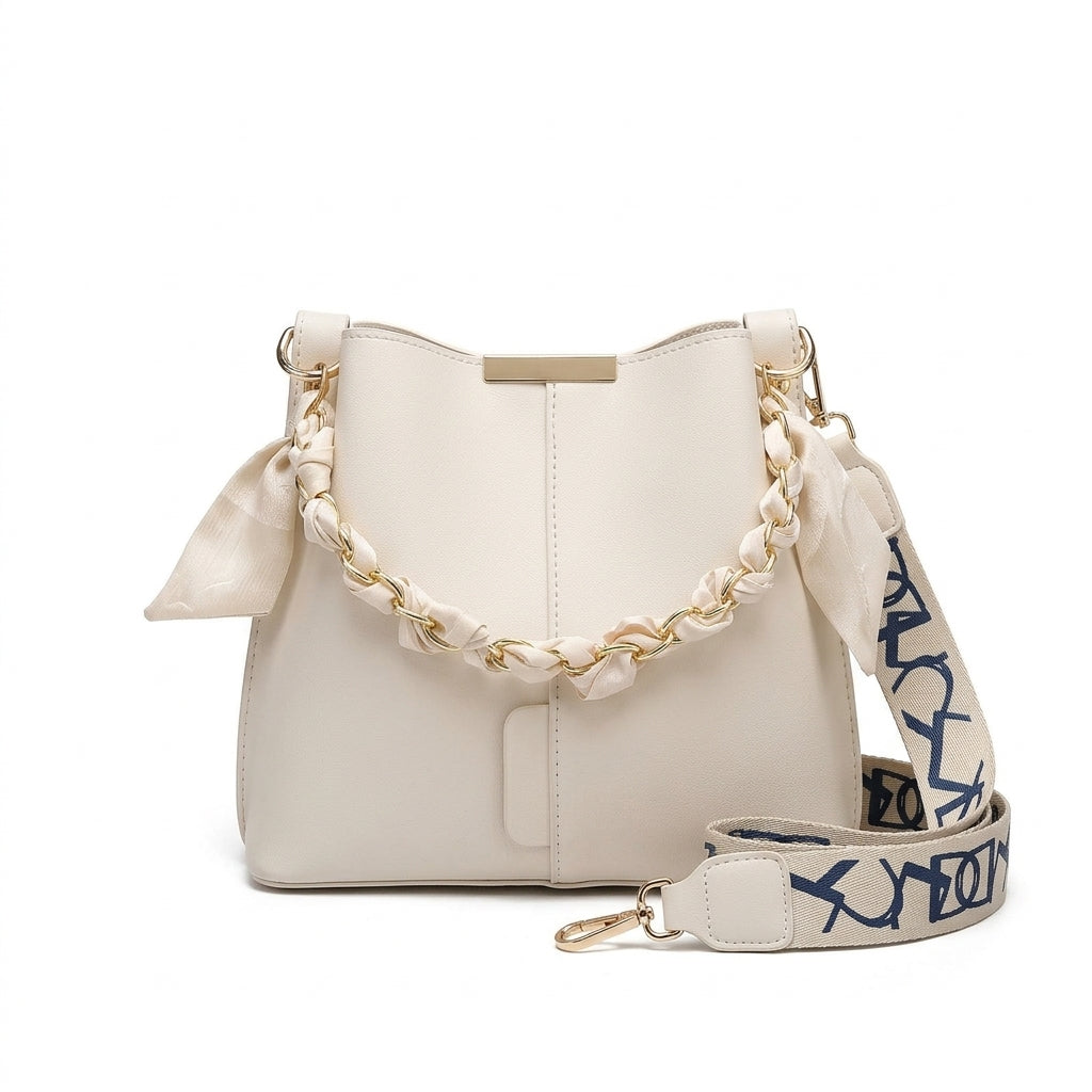Fashionable Chain Bucket Crossbody Bag