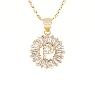 Circle Initial Necklace