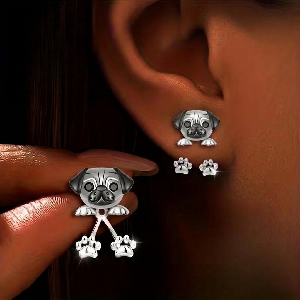 Cute Pug Paw Earrings