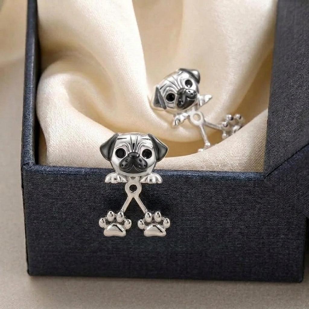Cute Pug Paw Earrings