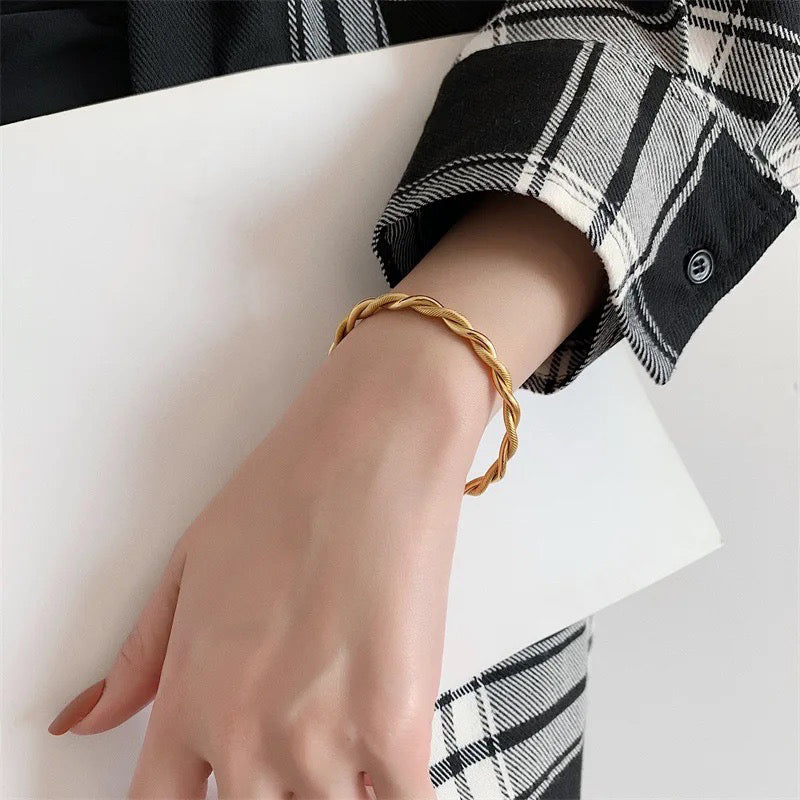 Classy Twist Cuff Bracelet