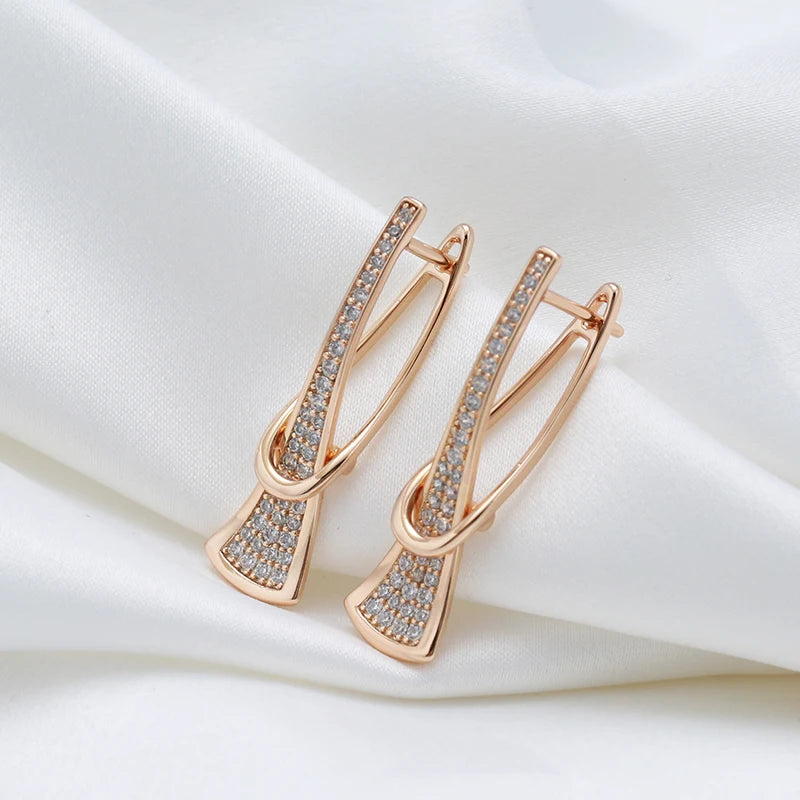 Classy Layered Diamond Accented Earrings