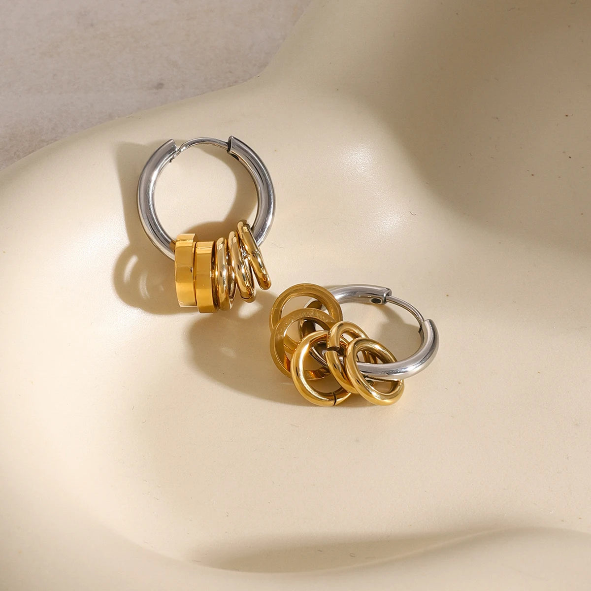 Dainty Huggie Hoop Spiral Earrings