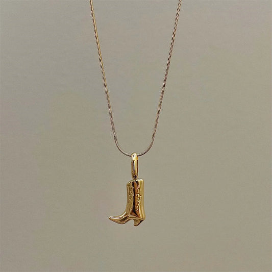 Dainty Country Boot Necklace