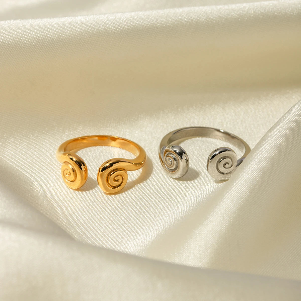 Adjustable Open Spiral Ring