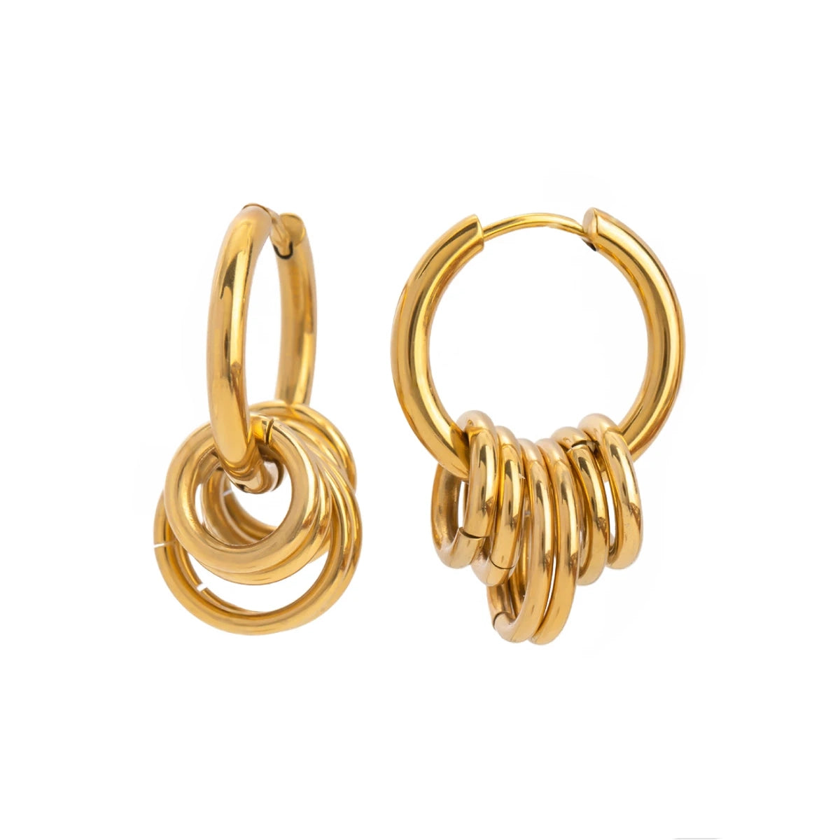 Dainty Huggie Hoop Spiral Earrings