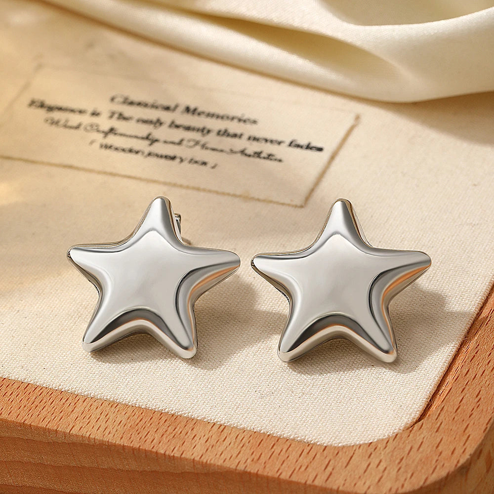 Flashy Star Stud Earrings