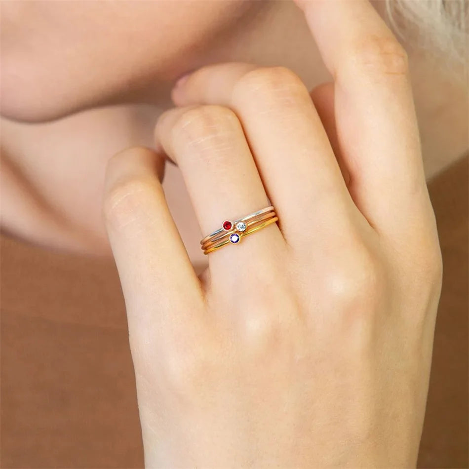 Dainty Birthstone Ring