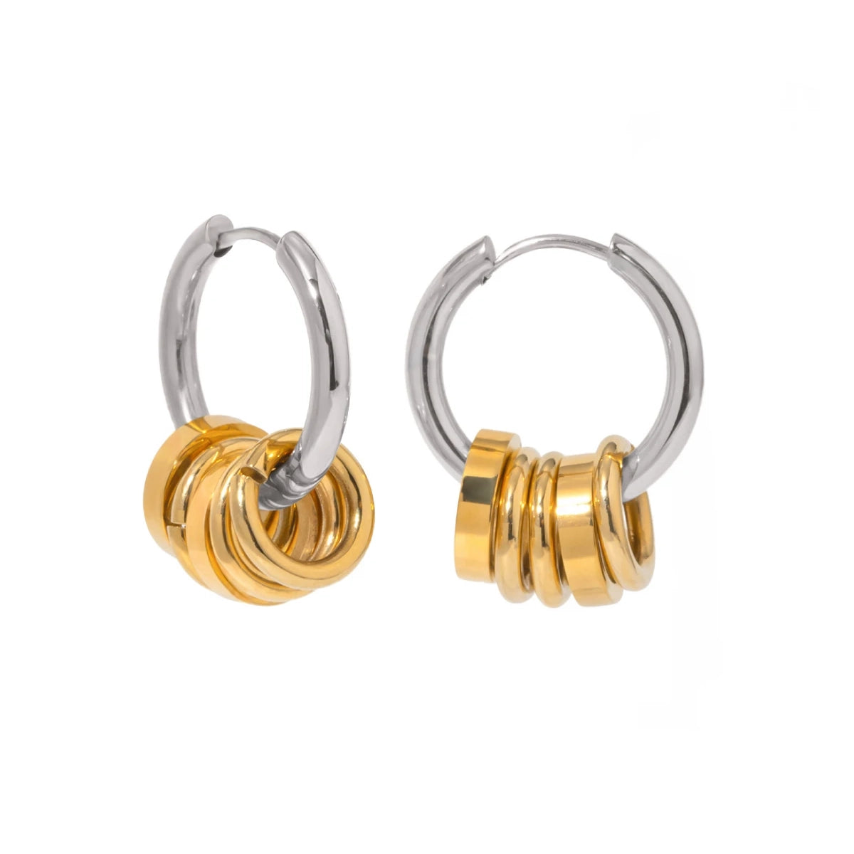 Dainty Huggie Hoop Spiral Earrings