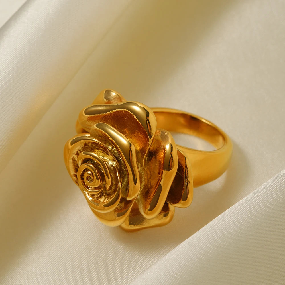 18k Rose Signet Ring