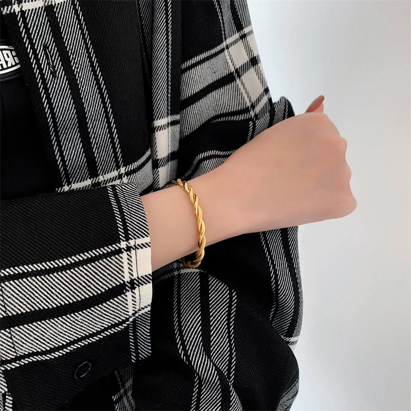 Classy Twist Cuff Bracelet