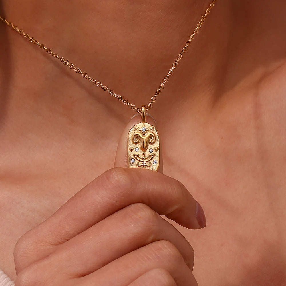 Dainty Zodiac Tarot Inspired Necklace