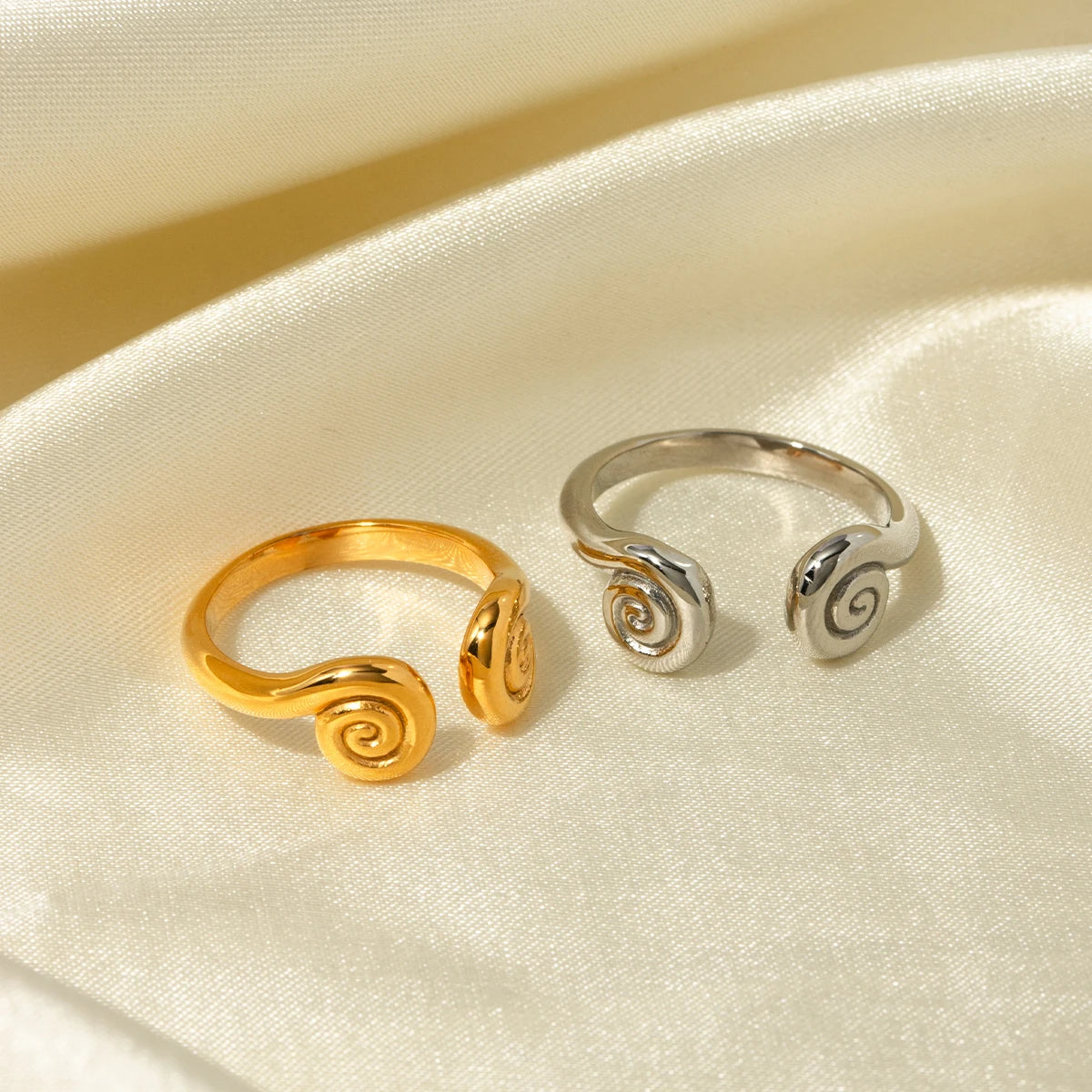 Adjustable Open Spiral Ring