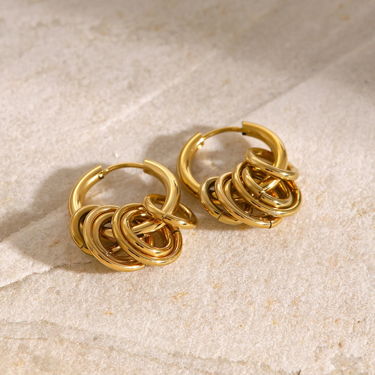 Dainty Huggie Hoop Spiral Earrings