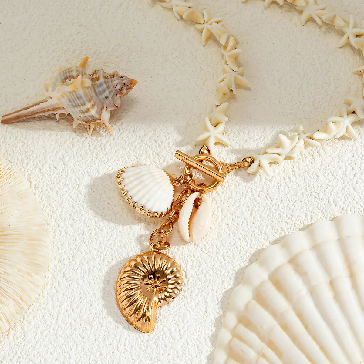 Bold Beach Sea Shell Bracelet and Necklaces