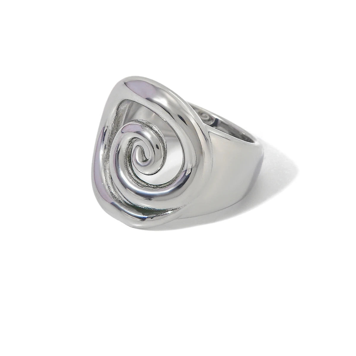 18k Spiral Statement Ring