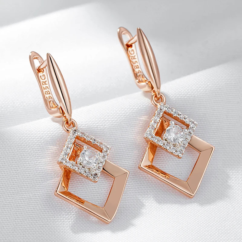 Dangle Layered Diamond Earrings