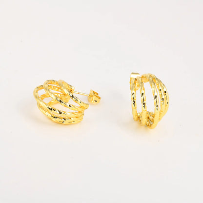 14k Teardrop Outline Earrings