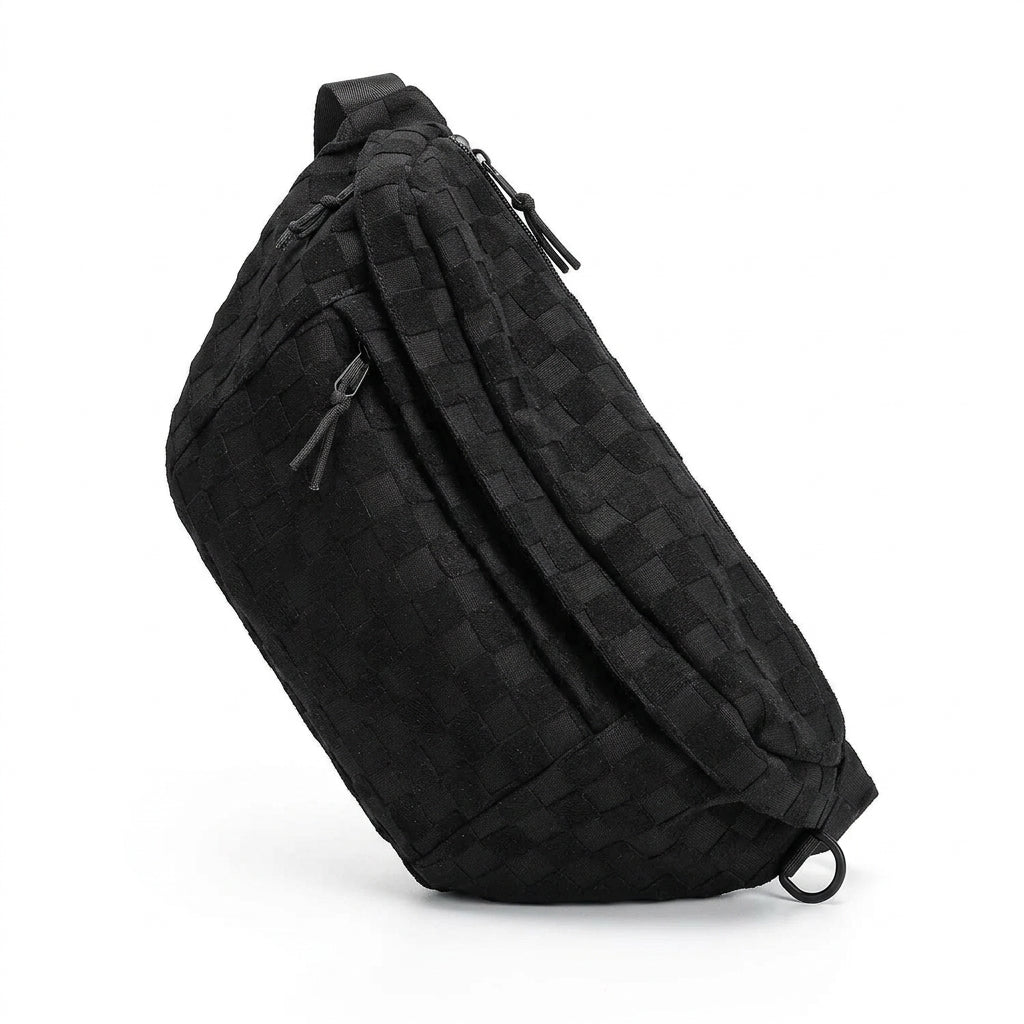 Large Zippered Chest Crossbody Bag