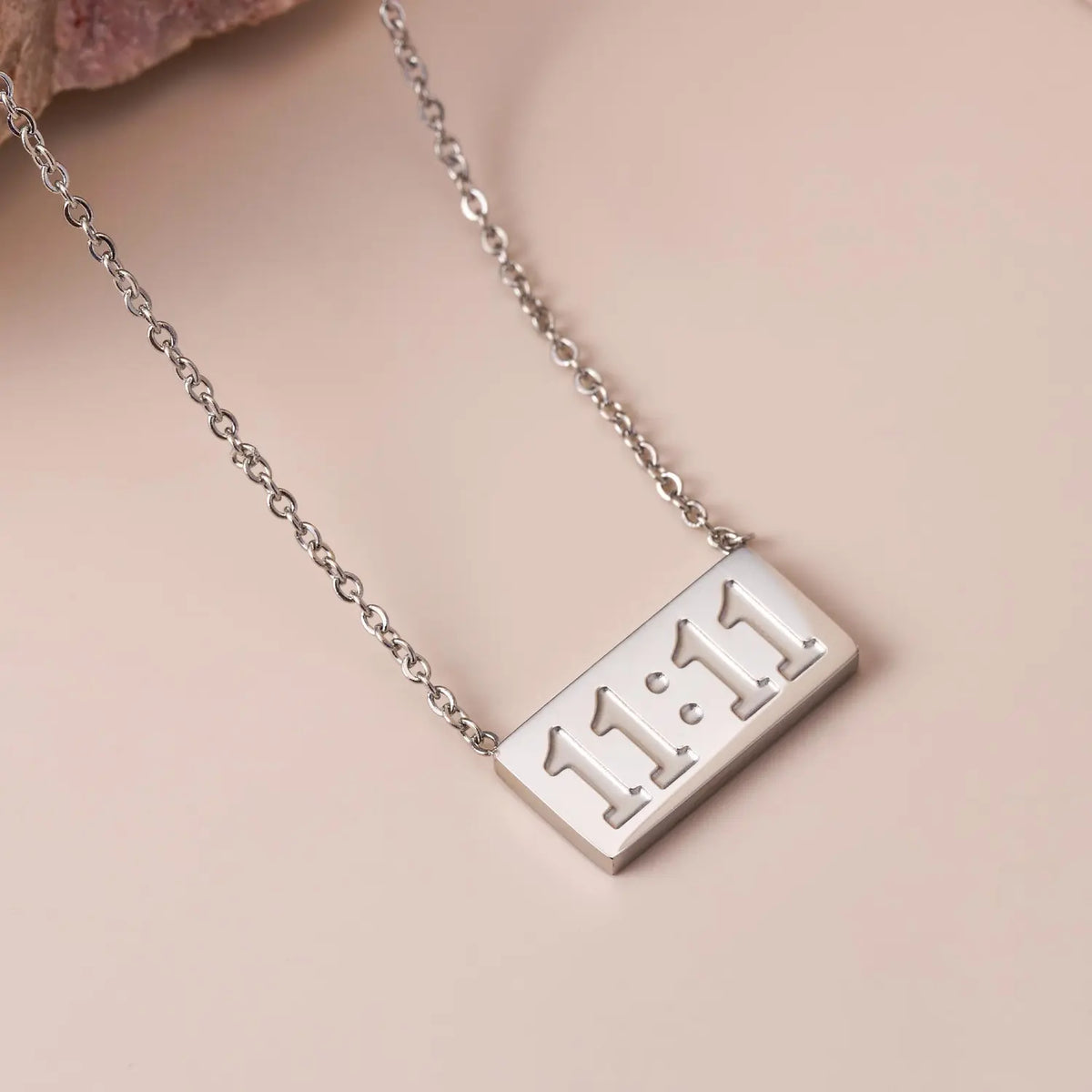 Elegant 11:11 Pendant Necklace