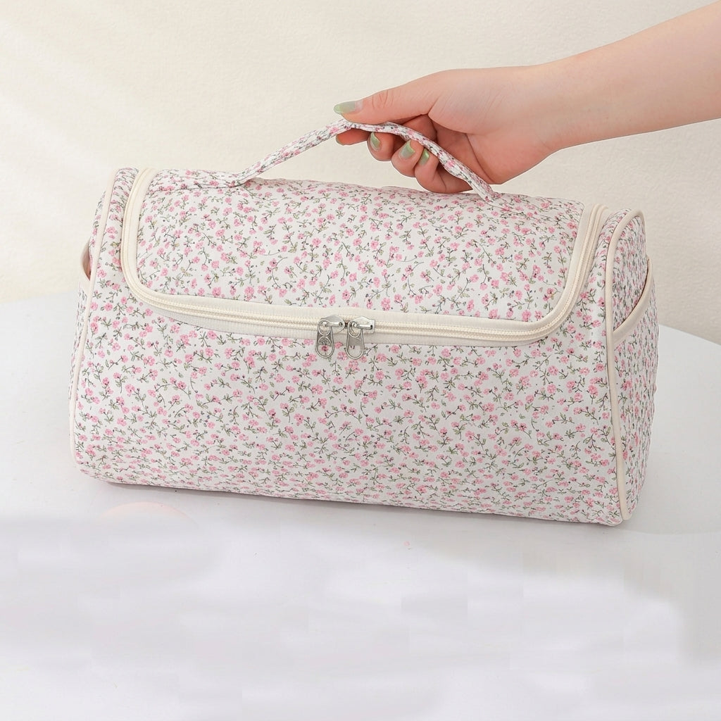 Quilted Cosmetic & Hair Dryer Organizer Bag