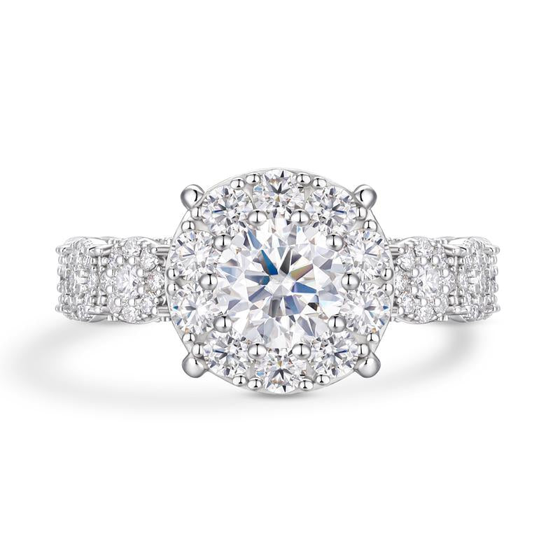 Bold Round Brilliant Cut Ring