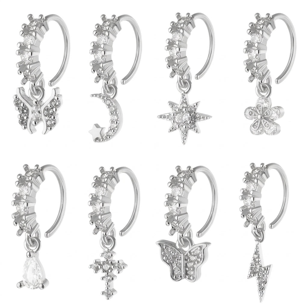8/10/20pc Dainty Charm Nose Ring Set