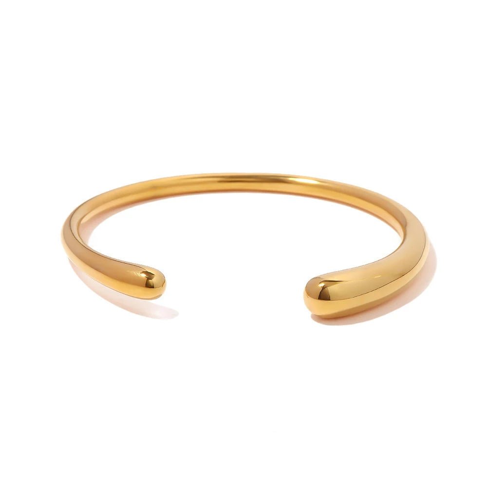 Accented Classy Bangle Cuff Bracelets - Veinci