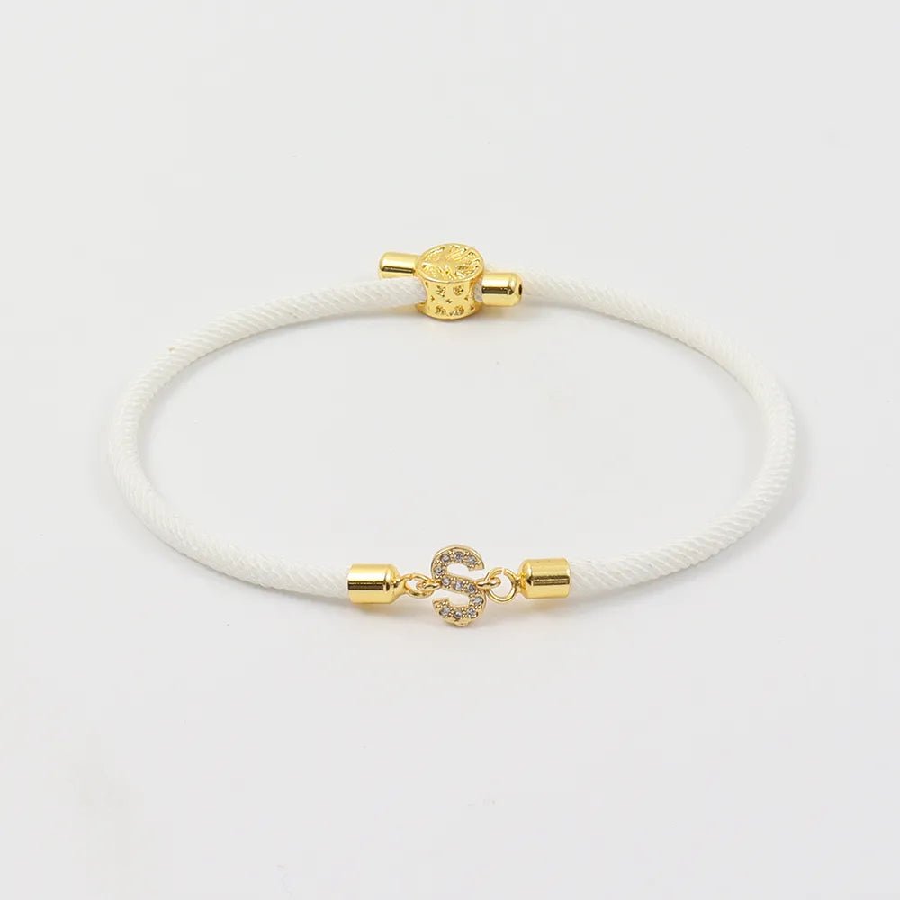 Adjustable Letter Initial Bracelets - Veinci