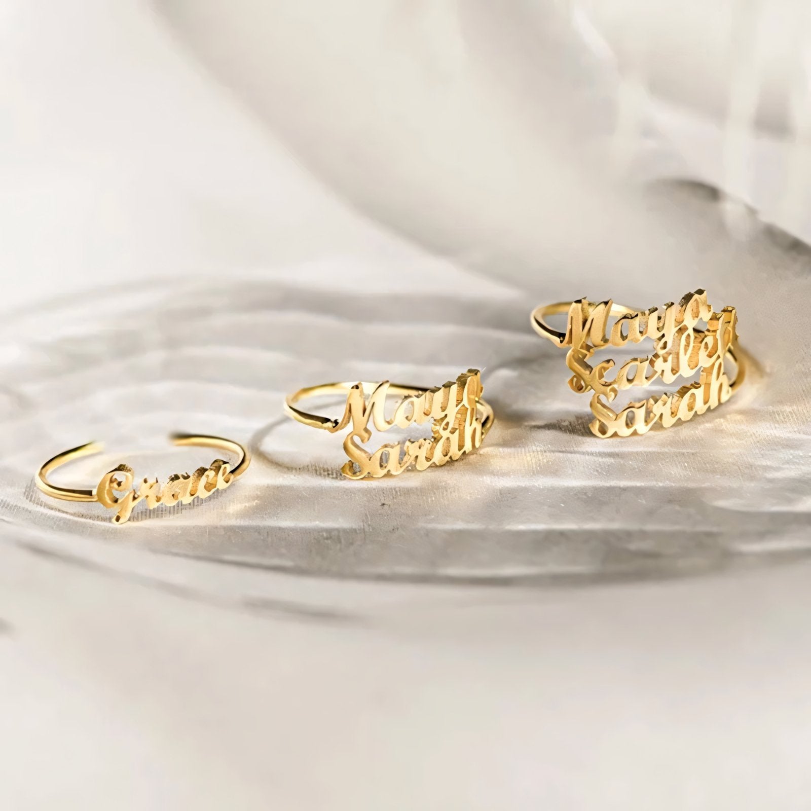 Adjustable Personalized Name(s) Wrap Ring - Veinci