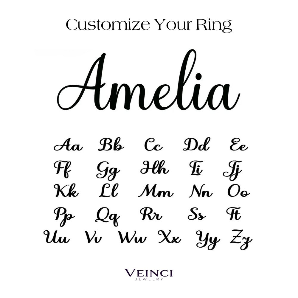 Adjustable Personalized Name(s) Wrap Ring - Veinci