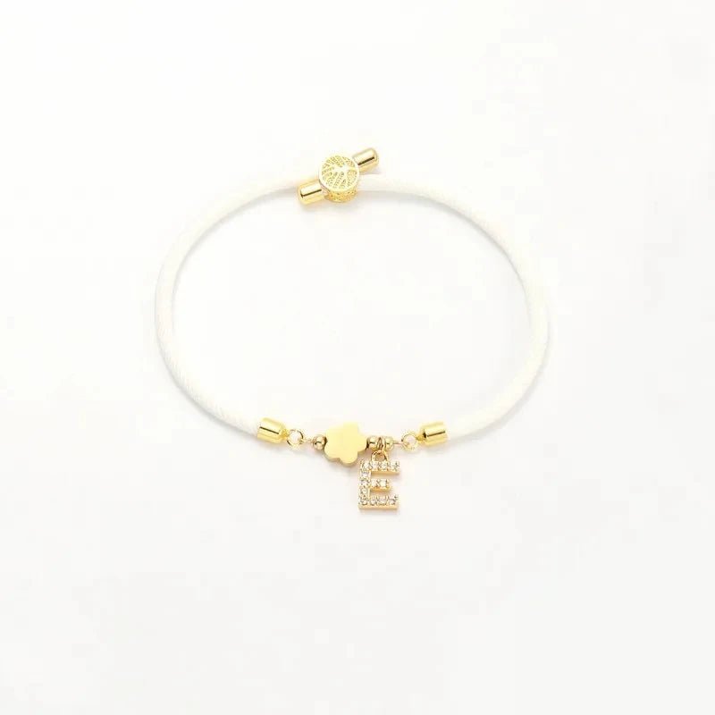 Adjustable Shape Letter Initial Bracelets - Veinci