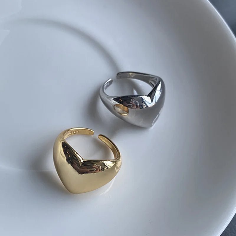 Bold Statement Heart Rings - Veinci