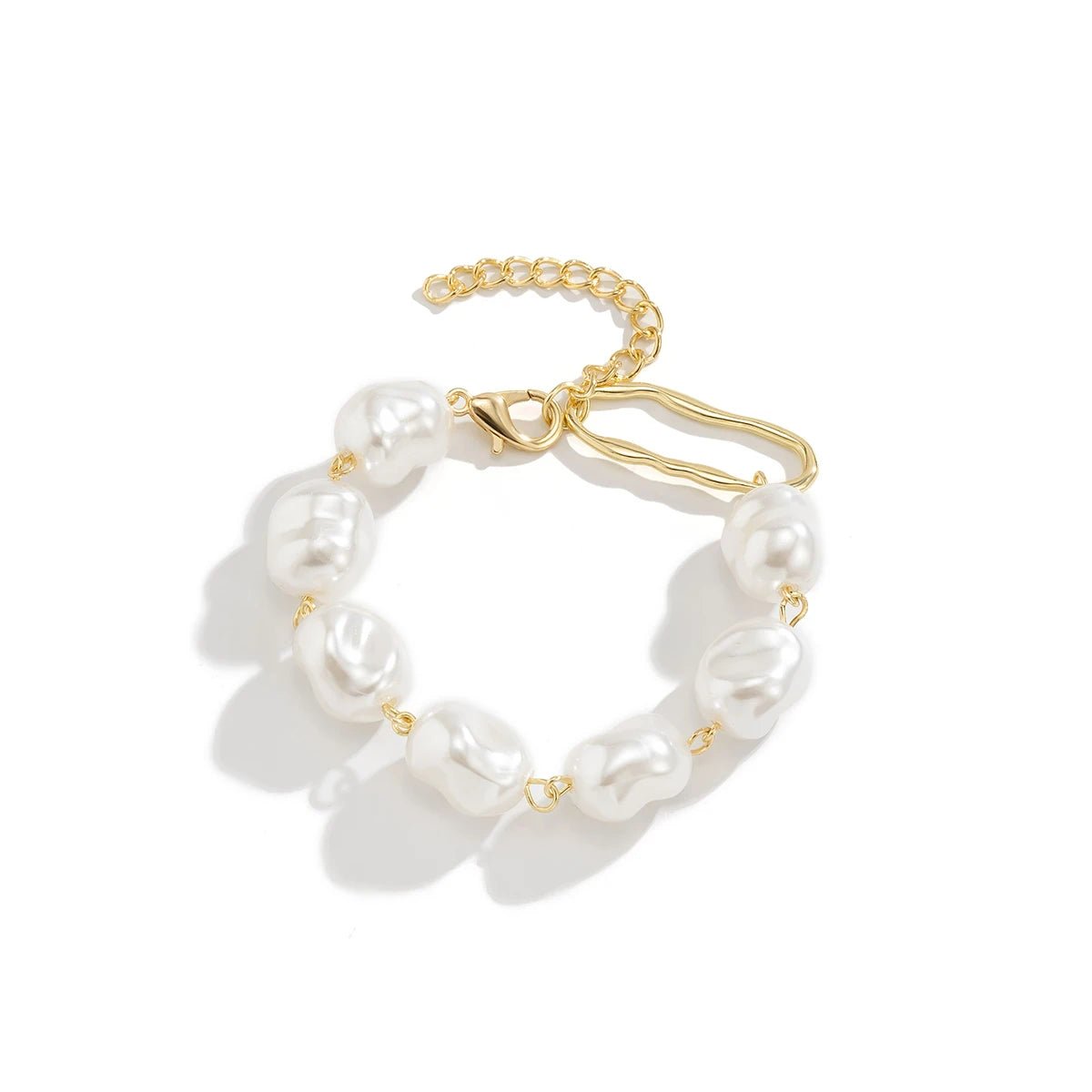 Classy Asymmetric Pearl Bracelet - Veinci