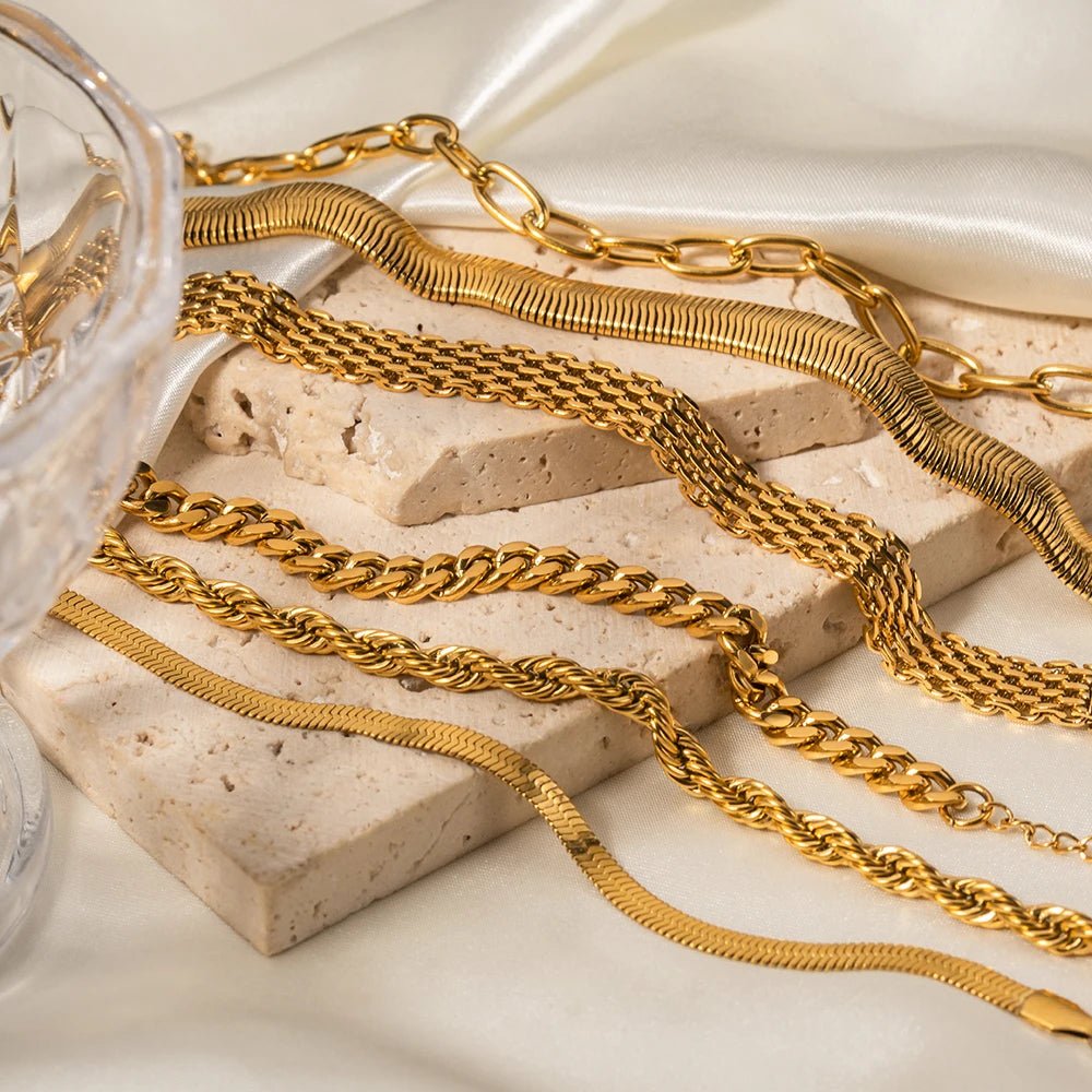 Classy Gold Mix & Match Bracelets - Veinci