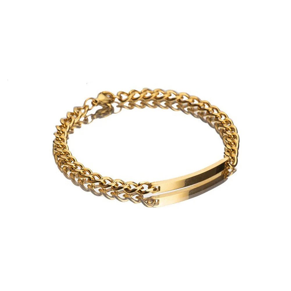 Customized Cuban Link Name Band Bracelets - Veinci