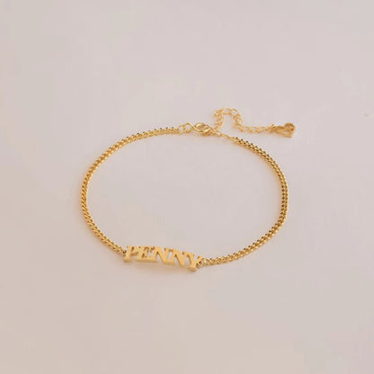 Customized Name Chain Bracelet - Veinci