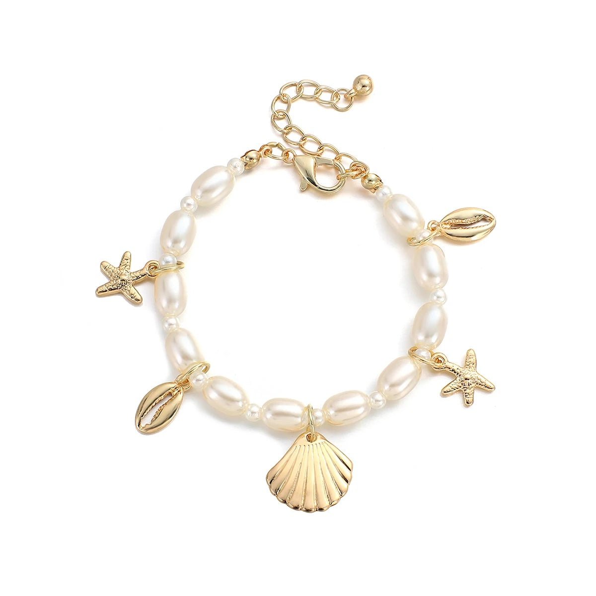 Dainty Beach Adventure Pearl Bracelet - Veinci