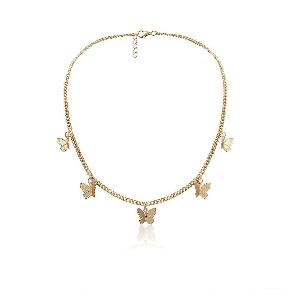 Dainty Butterfly Choker Necklace - Veinci