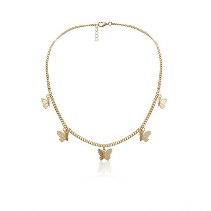 Dainty Butterfly Choker Necklace - Veinci